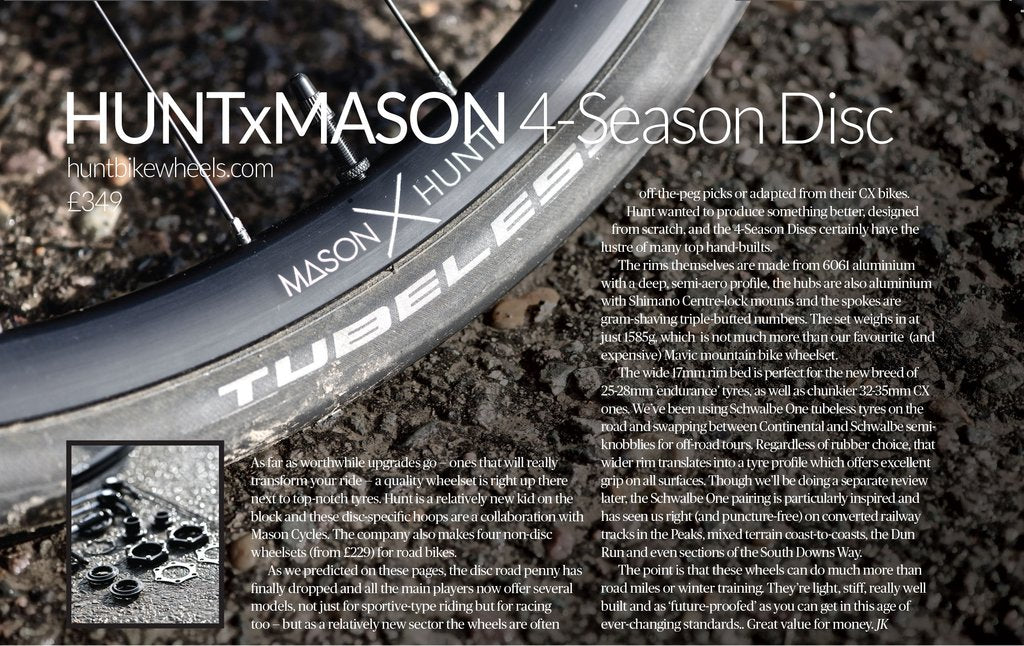 London Cyclist Mason x Hunt 4 Season Disc review – Hunt Bike Wheels US