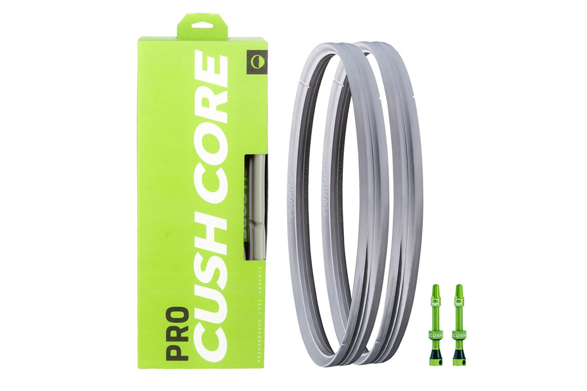 CushCore XC Tire Insert Set For 29" Wheels - Fits 1.8" To 2.4" Tires, Includes Valve & Sticker | Improves Ride & Protects Rims