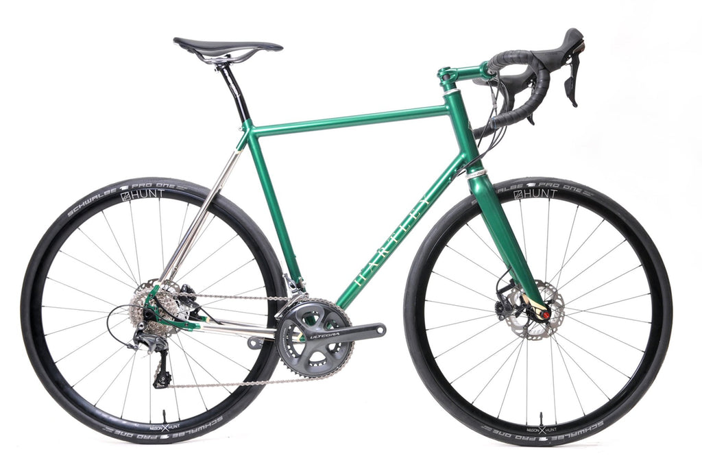 Hartley Road Disc Bike in Green and silver