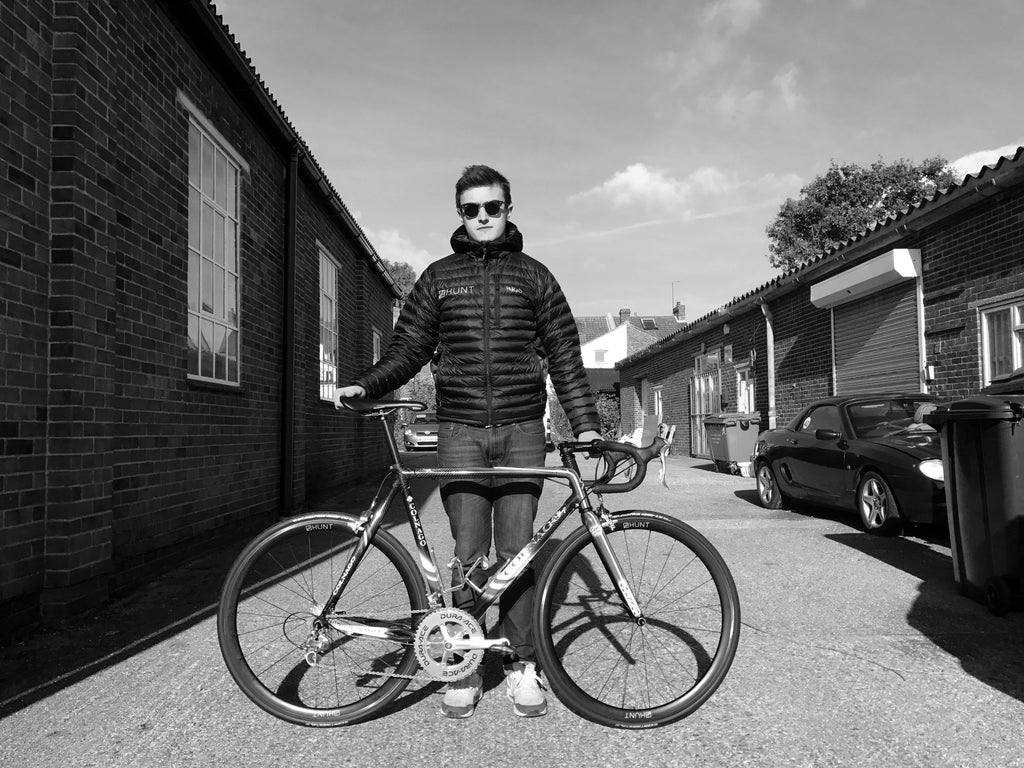 Hunt Brand Manager, Ollie (The Wizard) Gray, with his Colnago