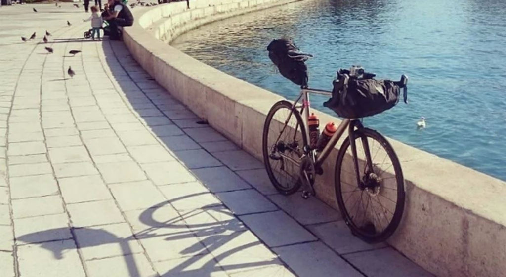 Josh bikepacking in Croatia 