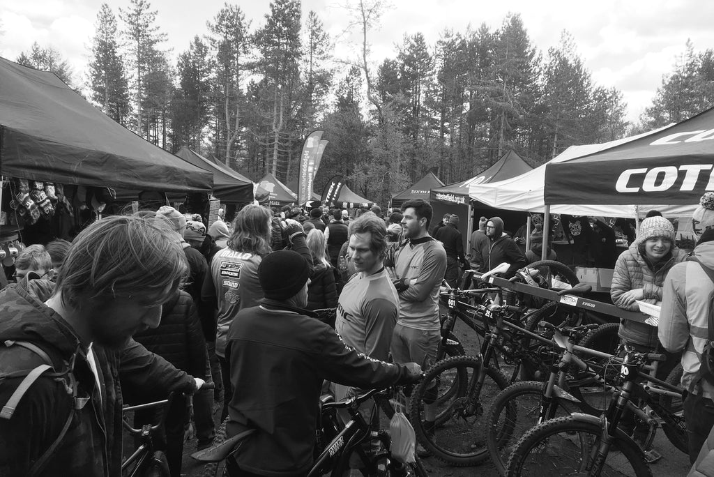Riders gathering around the rider tents