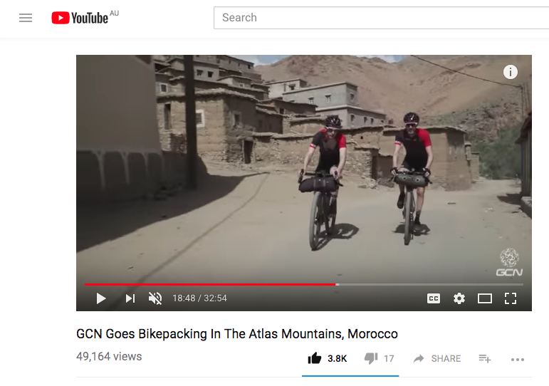 Screenshot of GCN Goes Bikepacking In the Atlas Mountains, Morocco 