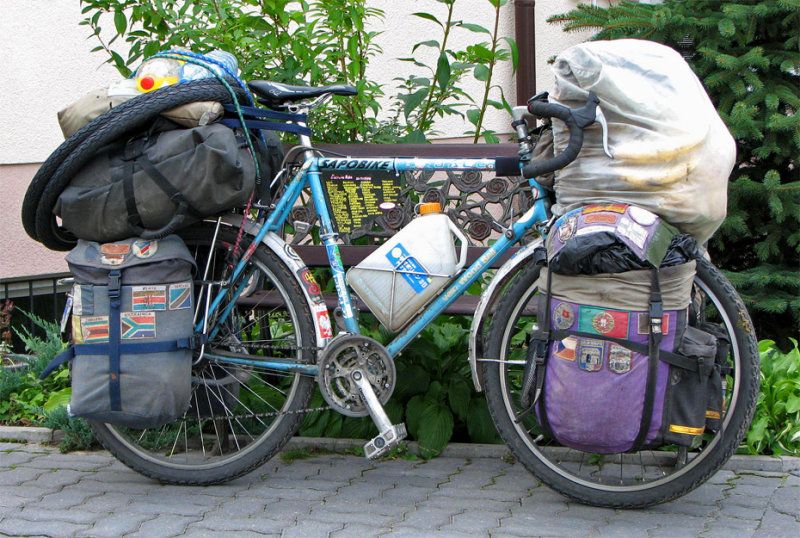 Touring bike with all the bags