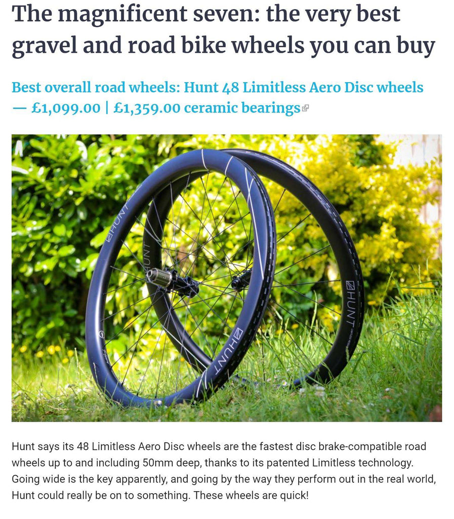 Road.cc Best Overall Wheels - 48 Limitess  Aero Disc Wheels