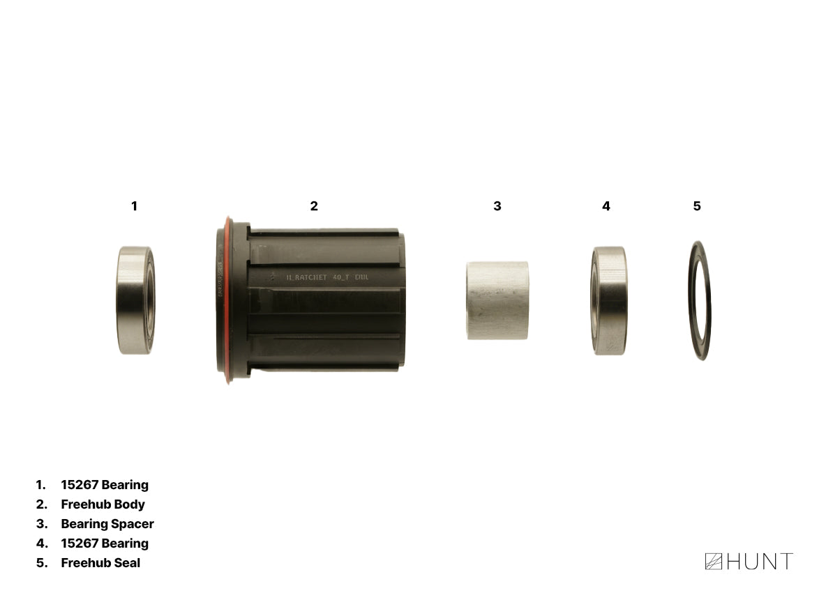H_Ratchet DBL 40T Freehub | Shimano/SRAM HG Splined – Hunt Bike
