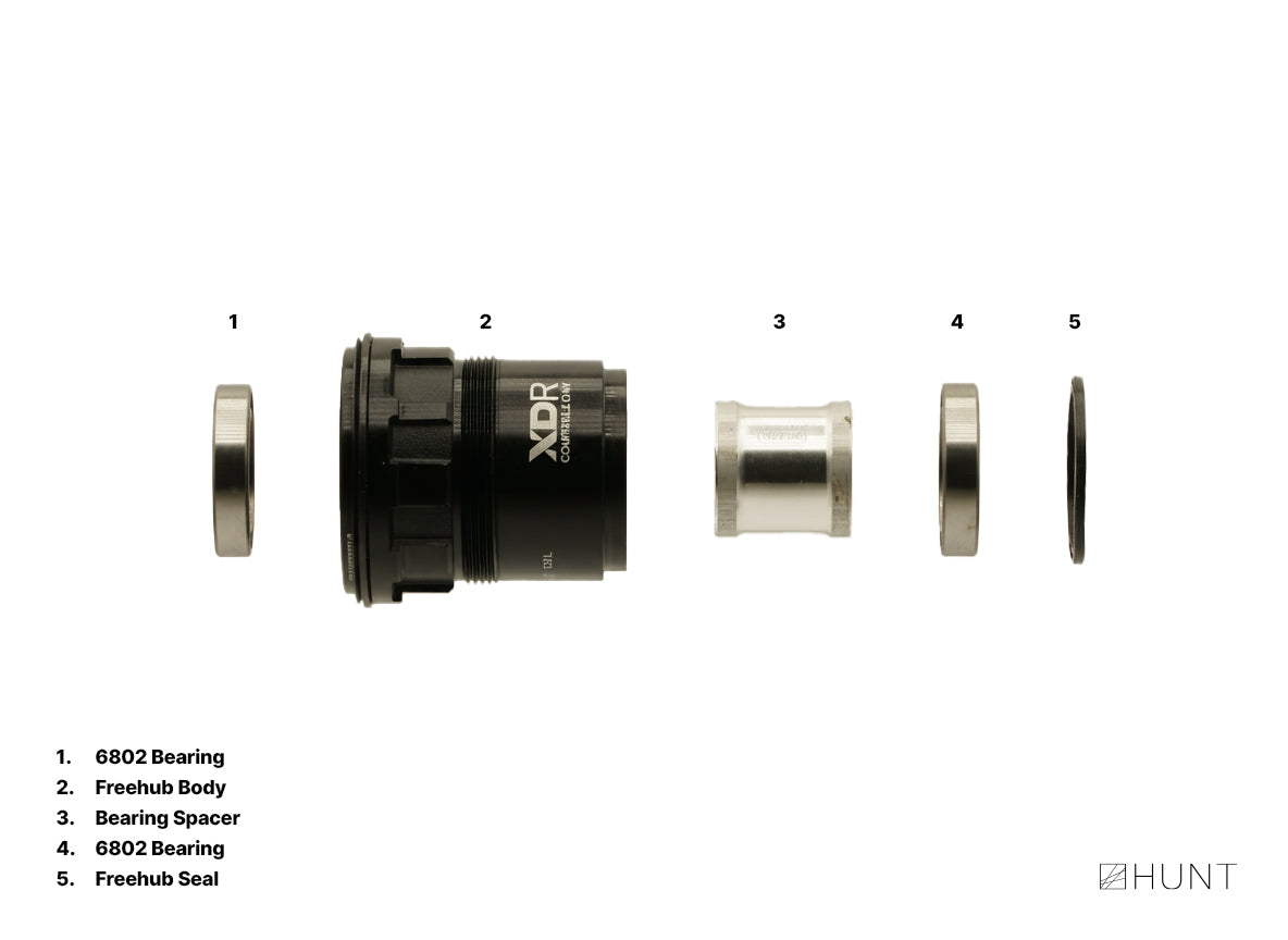 H_Ratchet DBL 40T Freehub | SRAM XD/XDR – Hunt Bike Wheels US