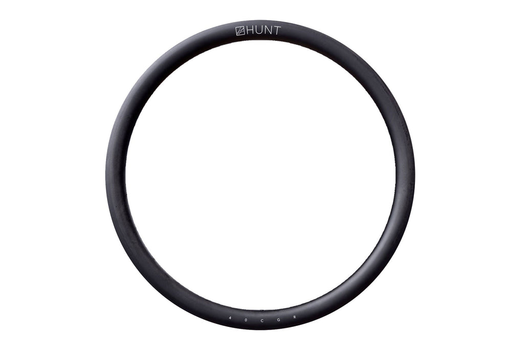 HUNT 40 Carbon Gravel Race H_Cyclo Rim | Front | Hookless