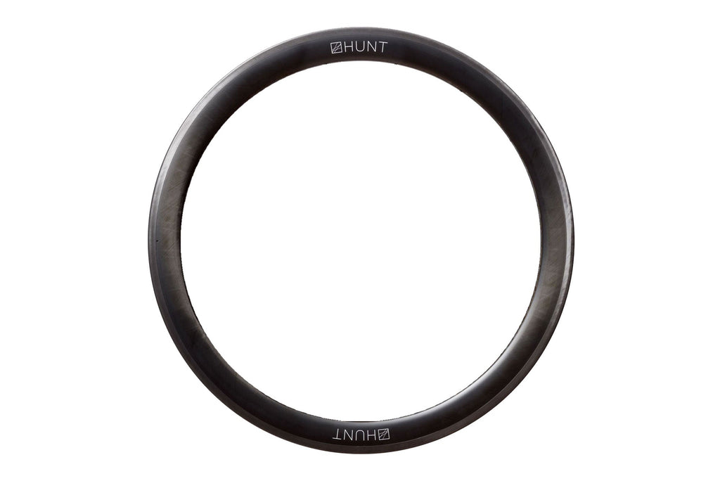 HUNT 50 Carbon Spoke Matte Black Rim | Front