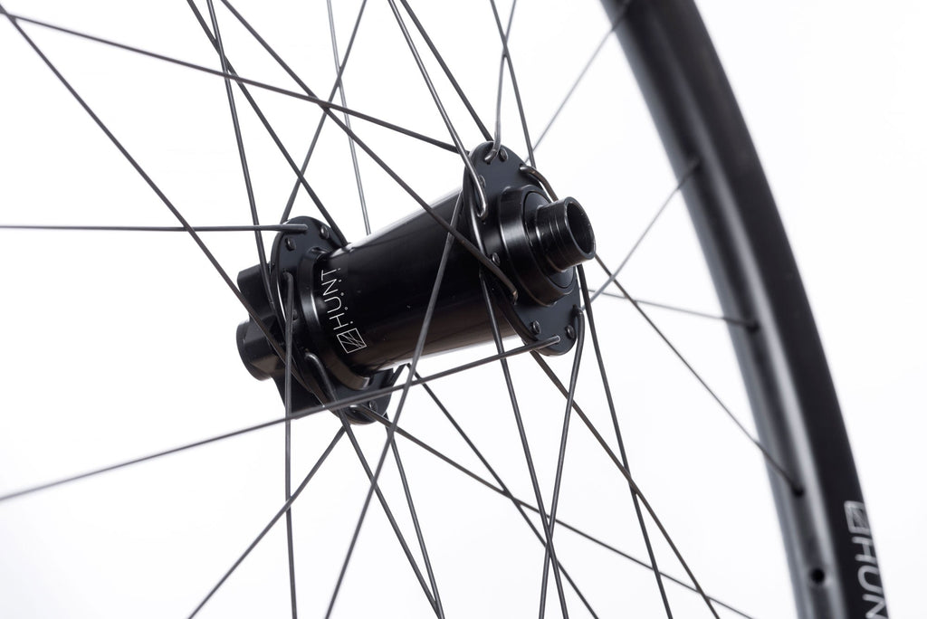 <h1>Front Hub</h1><i>We have gone all out on the front hub and beefed it up over our XCWide and TrailWide wheelsets. Featuring an oversized shell to accommodate larger and extremely durable bearings and 7075-T6 series alloy axles to increase stiffness. These hubs have been selected based on their ability to perform on the most aggressive trails. </i>