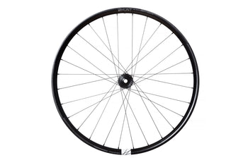 <h1>Front Wheel</h1><i>Front rim weight 460g (27.5) – Excellent handling and vibration absorption due to the lower material density lay-up, matched to 28 spoke count to improve compliance and grip where it’s needed most. </i>