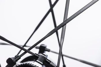 <h1>UD Carbon Spokes</h1><i>Incredibly strong (achieving over 450kgf per spoke) TaperLock UD carbon spokes offering 30% increase in stiffness against steel ones. Only 2.7g per spoke. Due to the TaperLock technology, these spokes can be trued easily using a spoke key from within the rim bed.</i>