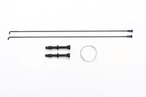 <h1>In the Box</h1><ul><li>HUNT Black Shield tubeless tape fitted to wheels.</li><li>The axle adapters needed for your bike, just fill in the simple form shown after order completion, the form is also included in your order confirmation page.</li><li>Cassette spacer for 8/9/10 speed</li><li>Tubeless Valves</li><li>Spare of each spoke plus nipples</li><li>Quality control card signed by your wheel builder</li></ul>